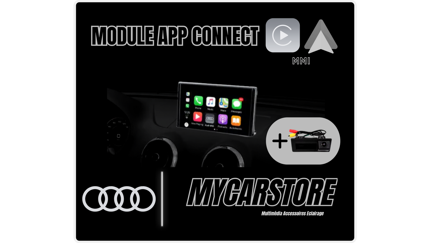 Affiche Module Carplay / Android Auto pour MMI avec caméra de recul 